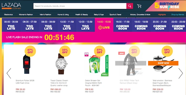  Lazada Birthday Sale Flash Deal