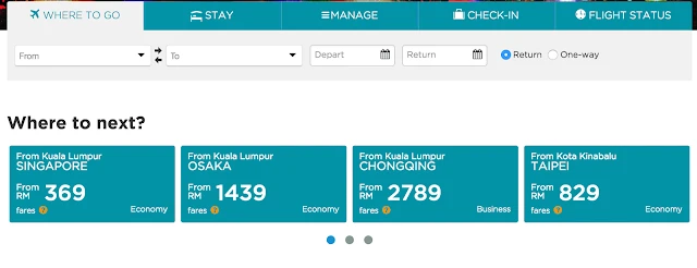  Malaysia Airline Travel Fair sehingga 15 September 2017